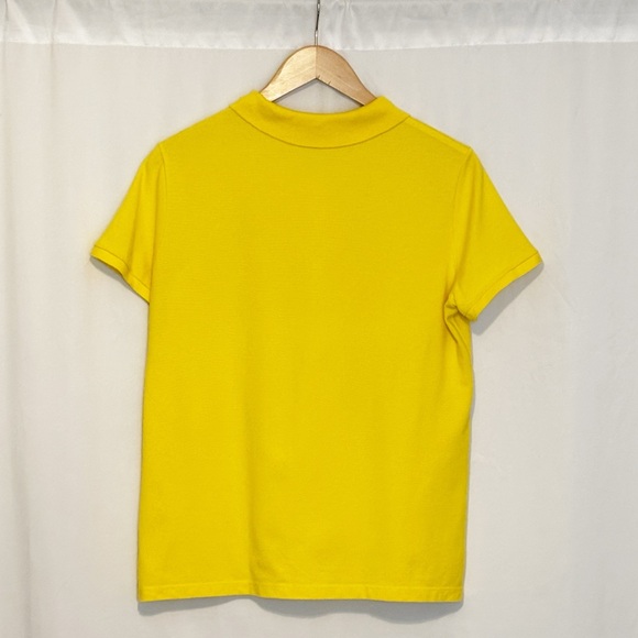 Lacoste Short Sleeve Polo Shirt Yellow size XL - Picture 3 of 7
